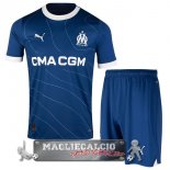 Olympique de Marseille Set Completo Bambino Maglia Calcio Away 2023-24