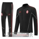 Set Completo Lunga Zip Giacca AC Milan 2025 2026 Nero