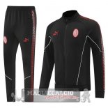 Set Completo Lunga Zip Giacca AC Milan 2025 2026 Nero