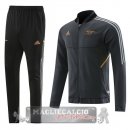 Arsenal Insieme Completo Nero Grigio Giacca Lunga Zip 2022-23