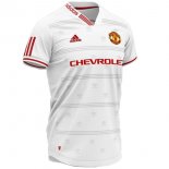Concetto Maglia Calcio Manchester United 2019-20 Bianco Rosso