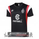 AC Milan Formazione Maglia Calcio 2023-24 Nero Rosso Bianco