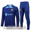Barcellona Insieme Completo Blu III Navy Giacca 2022-23