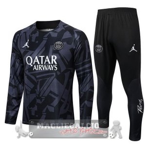 Paris Saint Germain Insieme Completo Grigio Nero Giacca 2022-23