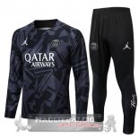 Paris Saint Germain Insieme Completo Grigio Nero Giacca 2022-23