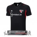 Sao Paulo Formazione Maglia Calcio 2023-24 Nero Rosso