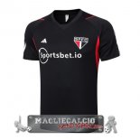 Sao Paulo Formazione Maglia Calcio 2023-24 Nero Rosso