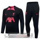 Liverpool Insieme Completo nero rosa Bambino Giacca 2022-23