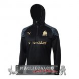 Giacca Felpa Cappuccio Marsella 2023-24 Nero Grigio