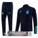 Felpa Da Allenamento Set Completo Argentina 2023 Blu Navy Purpureo