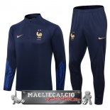 Francia Insieme Completo Blu III Navy Bambino Felpa Da Allenamento 2022