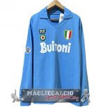 Home Manica Lunga Maglia Calcio Napoli 1987-1988