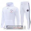Paris Saint Germain Insieme Completo bianco nero Bambino Felpa Cappuccio 2022-23