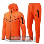 Nike Set Completo Arancione Giacca Felpa Cappuccio 2022-23