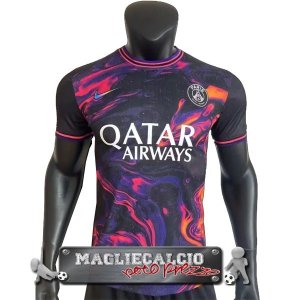 Tailandia Pre Partita Giocatori Maglia Calcio Paris Saint Germain 2023-24 Purpureo Nero