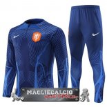Paesi Bassi Set Completo Bambino Giocatori III Blu Felpa Da Allenamento 2022