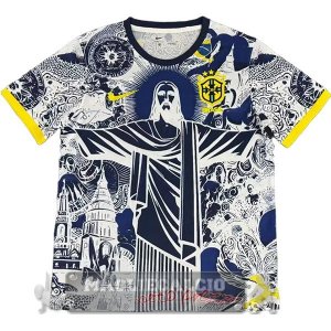 Thailandia Speciale Maglia Brasile 2026 Grigio Bianco Giallo