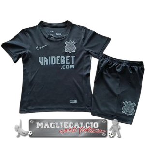 Corinthians Paulista Set Completo Bambino Maglia Calcio Away 2024-25