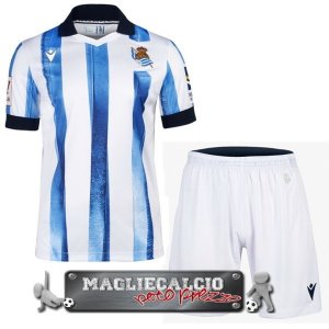 Real Sociedad Set Completo Bambino Maglia Calcio Home 2023-24