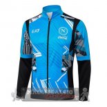 Ropa Deportiva Con Cremallera Larga Napoli 2024 2025 Blu