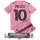 Inter Miami Set Completo Bambino NO.10 Messi Maglia Calcio Home 2023-2024