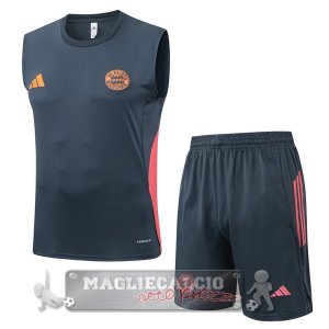 Set Completo Formazione Senza Maniche Maglia Bayern Monaco 2025 2026 Grigio Navy