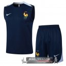 Formazione Senza Maniche Set Completo Francia 2024 Azul Marino