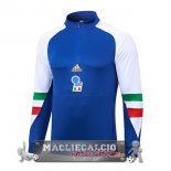 Italia Blu Bianco Felpa Da Allenamento 2023-24