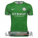 Tailandia Verde Maglia Portiere Calcio Manchester City EURO 2017-18