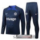 Chelsea Insieme Completo Blu Navy Felpa Cappuccio 2022-23