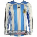 Home Manica Lunga Maglia Calcio Argentina 2006
