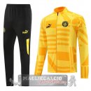 Manchester City Insieme Completo Nero Giallo Giacca 2022-23