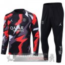 Paris Saint Germain Insieme Completo Rosso Grigio Nero Giacca 2022-23