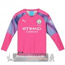 Manica Lunga Maglia Calcio Portiere Manchester City 2019-20 Rosa