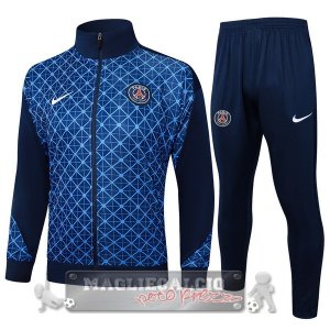 Set Completo Lunga Zip Giacca Paris Saint Germain 2025 2026 Blu Navy