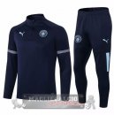 Manchester City Insieme Completo Blu Navy Giacca a vento 2021-22