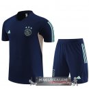 Ajax Insieme Completo Bambino Formazione 2023/2024 Blu Navy I Rosa