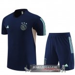 Ajax Insieme Completo Bambino Formazione 2023/2024 Blu Navy I Rosa