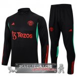 Manchester United Insieme Completo Nero I Rosso Felpa Da Allenamento 2023-24