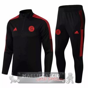 Bayern Monaco Insieme Completo Nero Rosso Giacca 2021-22