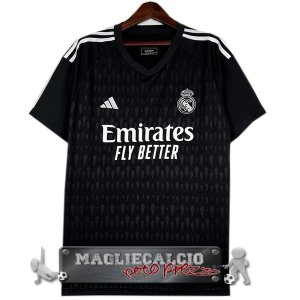 Tailandia Maglia Calcio Portiere Real Madrid 2023-24 Nero