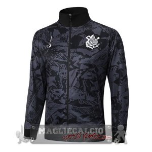 Lunga Zip Giacca Corinthians Paulista 2025 2026 Grigio Nero
