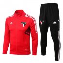 Sao Paulo Insieme Completo Rosso I Nero Giacca Lunga Zip 2022-23