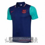 Barcelona Blu Verde Maglia POLO 2020-21