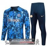 Chelsea Insieme Complet Blu Giallo Felpa Da Allenamento 2023-24