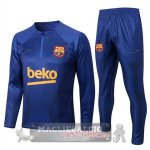 Barcellona Insieme Completo Blu II Navy Giacca 2022-23