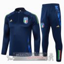Set Completo Sudadera Formazione Bambino Italia 2024 Blu Navy