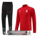 AC Milan Insieme Completo Nero I Rosso Felpa Da Allenamento 2023-24