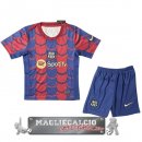 Barcelona Set Completo Bambino Maglia Calcio Speciale 2024-25 Rosso Blu