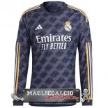 Tailandia Away Giocatori Manica lunga Maglia Calcio Real Madrid 2023-24